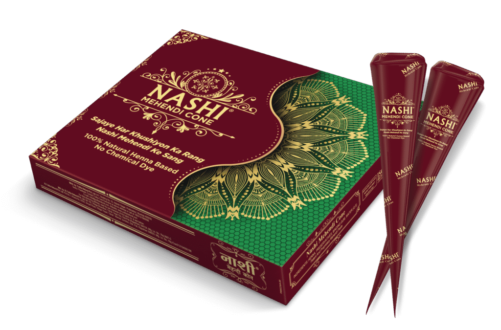 nashi mehendi cone brown box