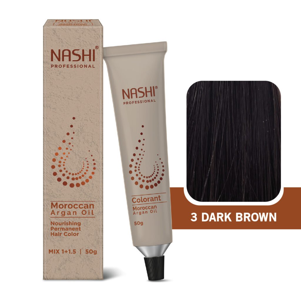 Nashi Professional Crème Hair Color 3 Dark Brown