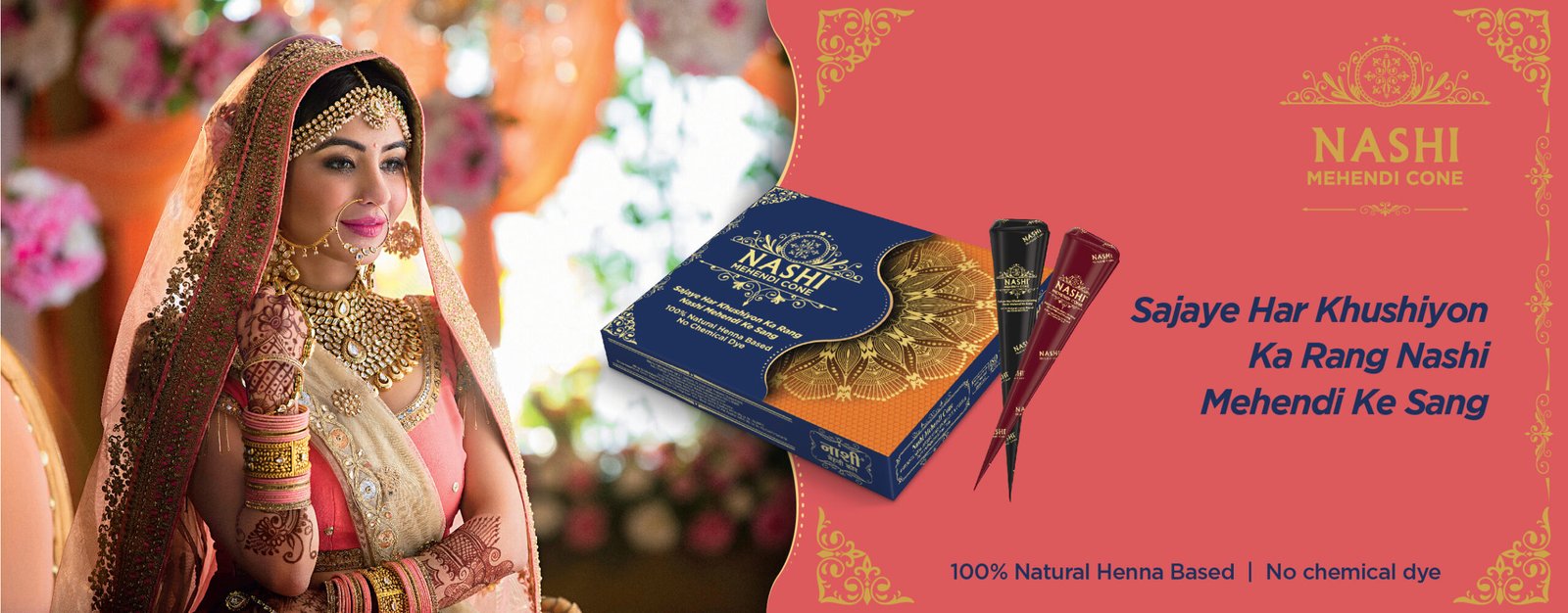 nashi mehendi cone banner