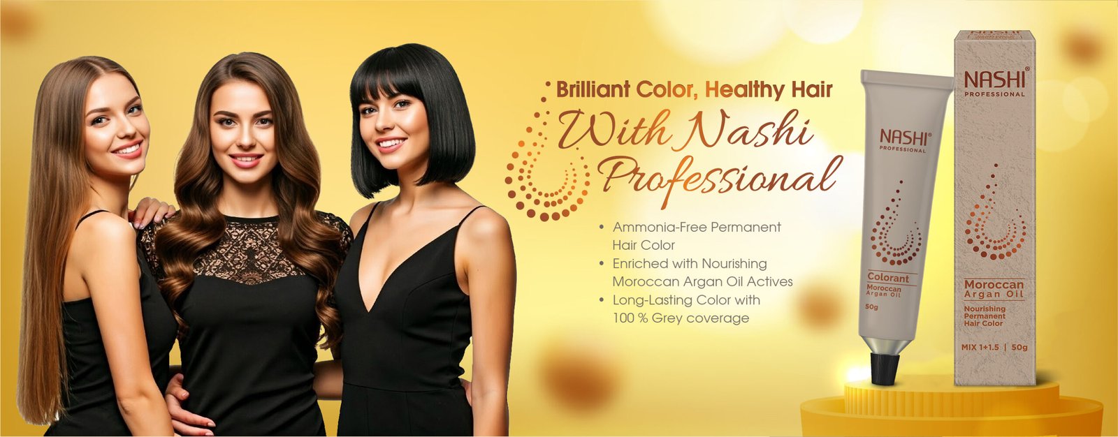 nashi professional creme hair color banner